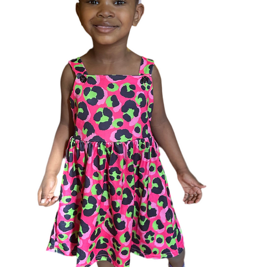 Neon leopard dress