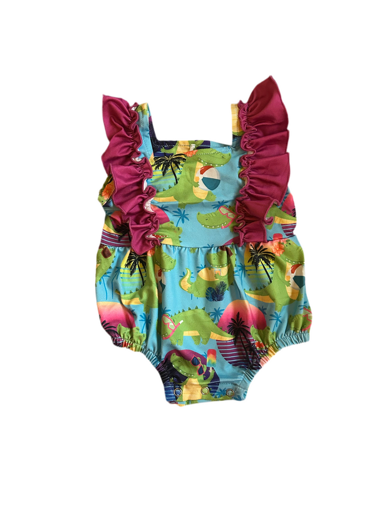 Alligator romper 3-6M