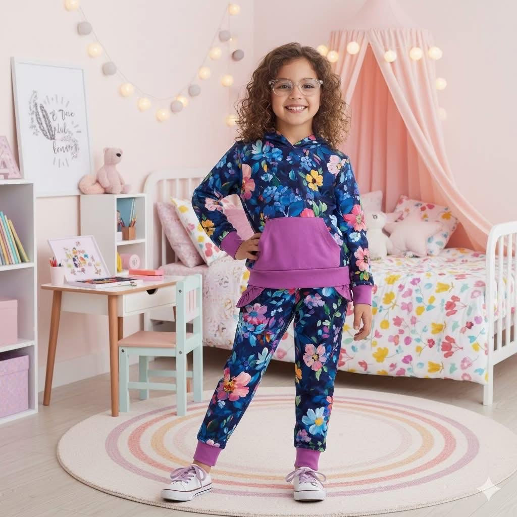 Jogger set-Moonlit Flora