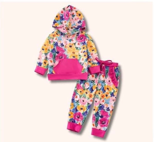 Jogger set-Bright Blooms