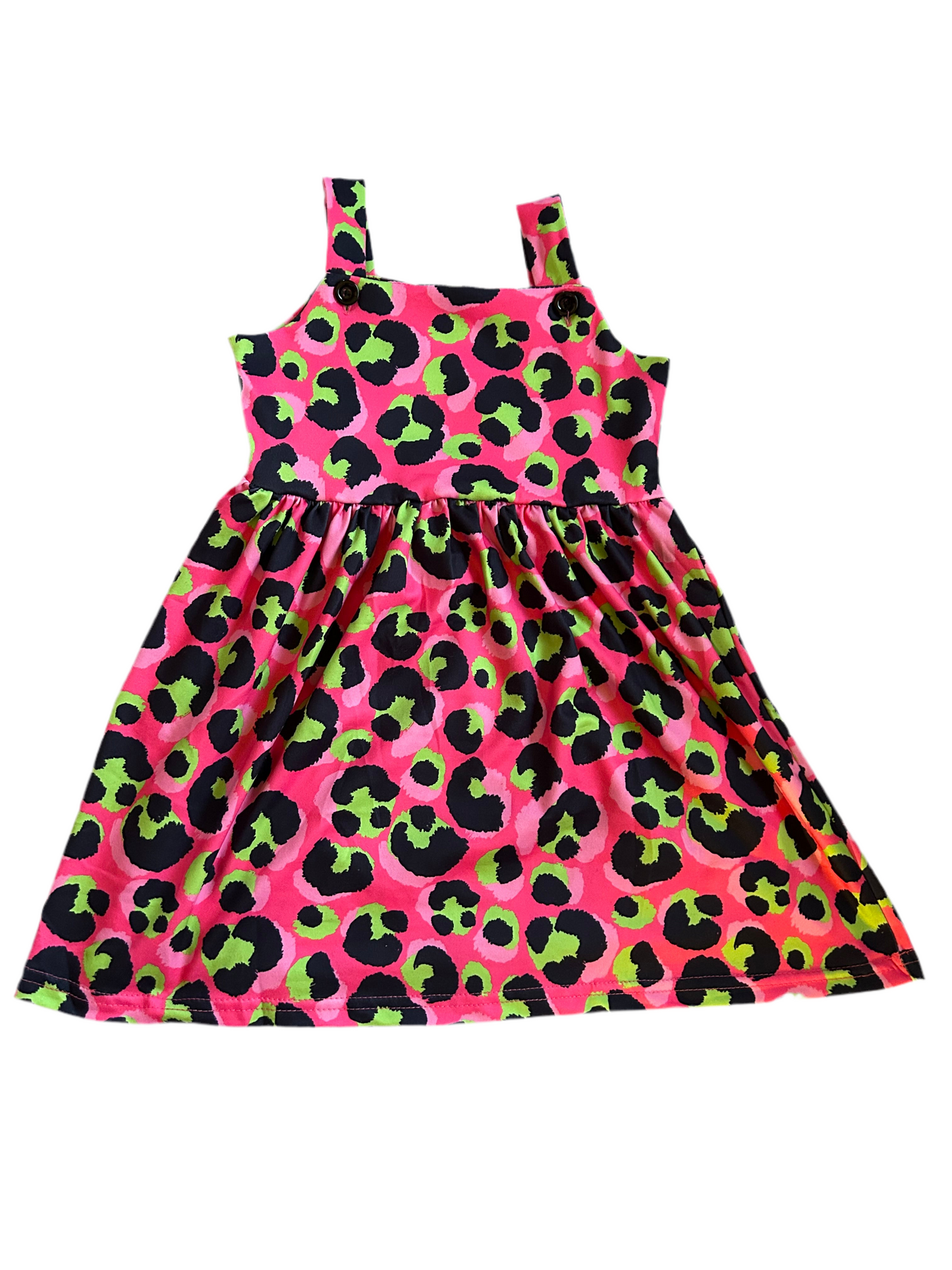 Neon leopard dress