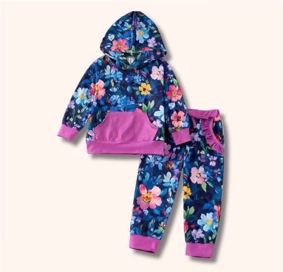 Jogger set-Moonlit Flora